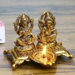 Laxmi Ji Ganesh JI with Diya